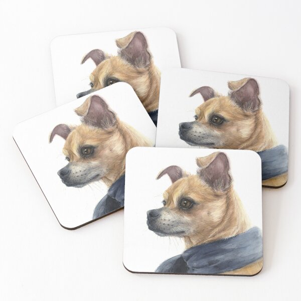 Item preview, Chug Dog Chihuahua Pug Art designed and sold by Olga Shvartsur.