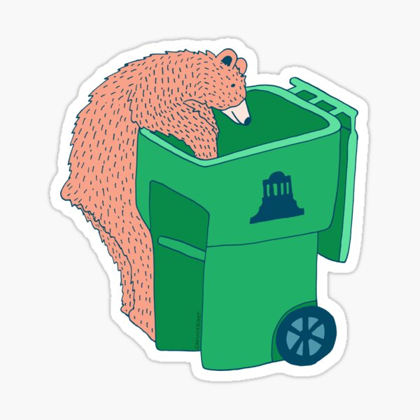 Bear Trash Sticker
