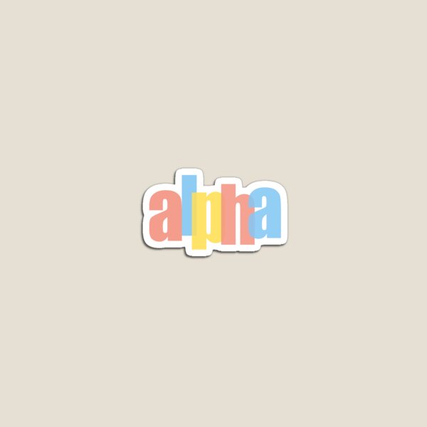 Item preview, alpha sticker designed and sold by thehopedawson.