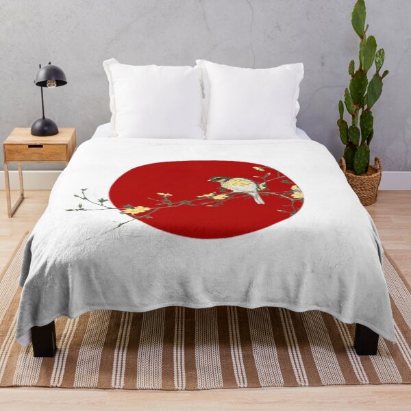 Item preview, Japanese Flag - Japanese Bunting and Plum Tree (Small) designed and sold by weavernap.