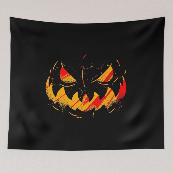 Item preview, Pumpkin Halloween scary face designed and sold by shurikaner.