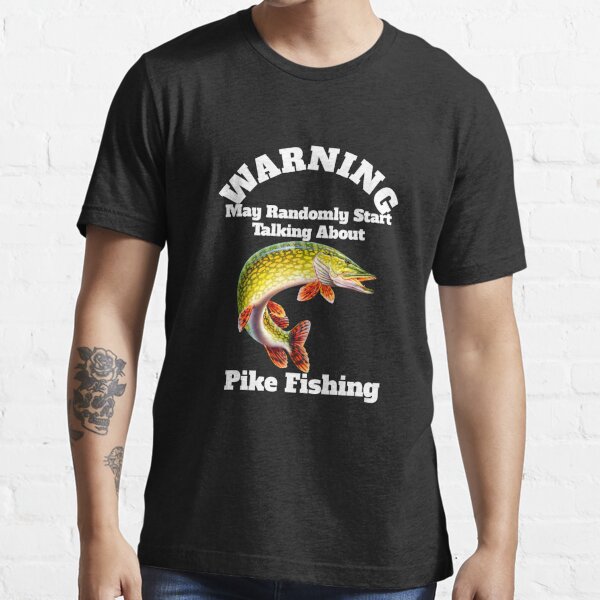 Fishing T-Shirt Fisherman Fish Warning May Start Talking About Mens Funny