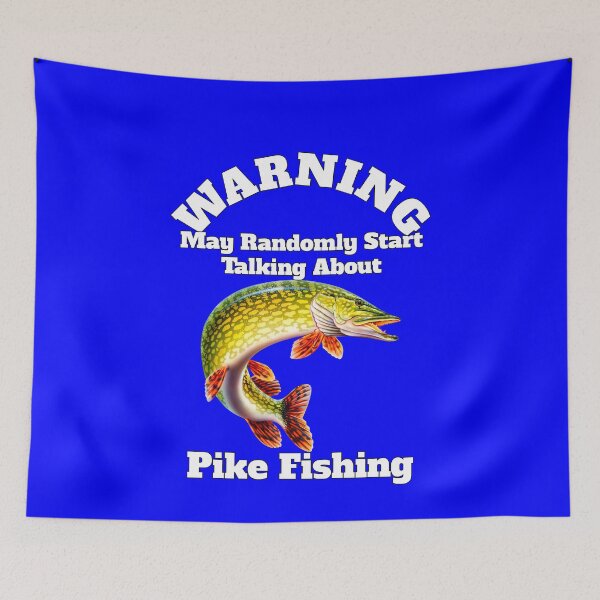 Item preview, Randomly Talking About Pike Fishing Fisherman Fishing designed and sold by fantasticdesign.