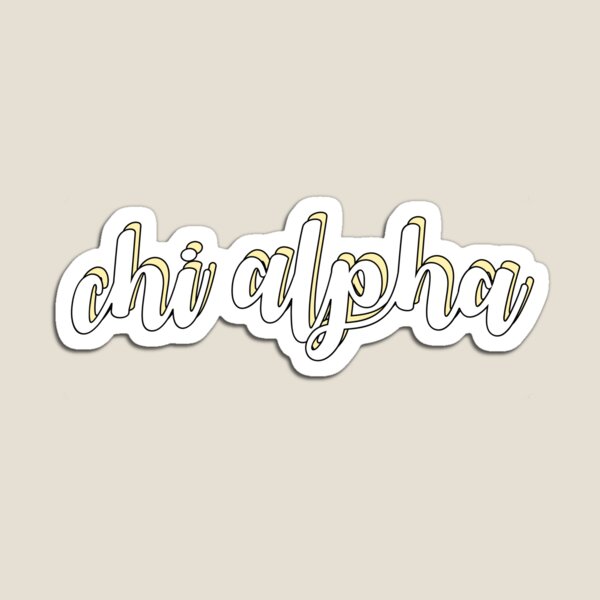 Item preview, Chi Alpha Cursive - Yellow designed and sold by Genesis  Rios-Garza.