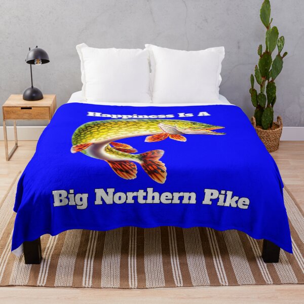 Item preview, Happiness Is A Big Northern Pike Fisherman Fishing Fanatic designed and sold by fantasticdesign.