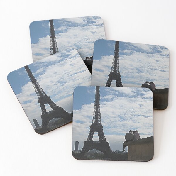 Item preview, Eiffel Tower Lovers in Paris designed and sold by Thispoeticlife.