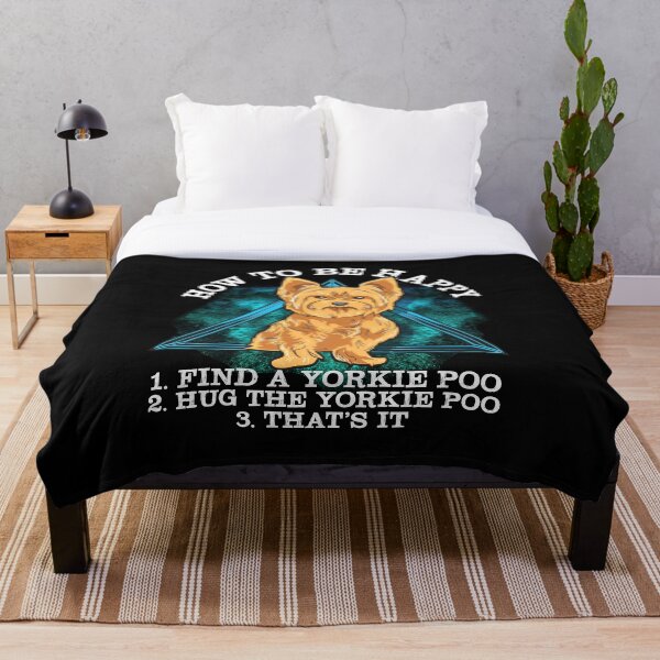 Aperçu de l'œuvre Comment être heureux Adorable Yorkie Poo Lover créée et vendue par SoCoolDesign.