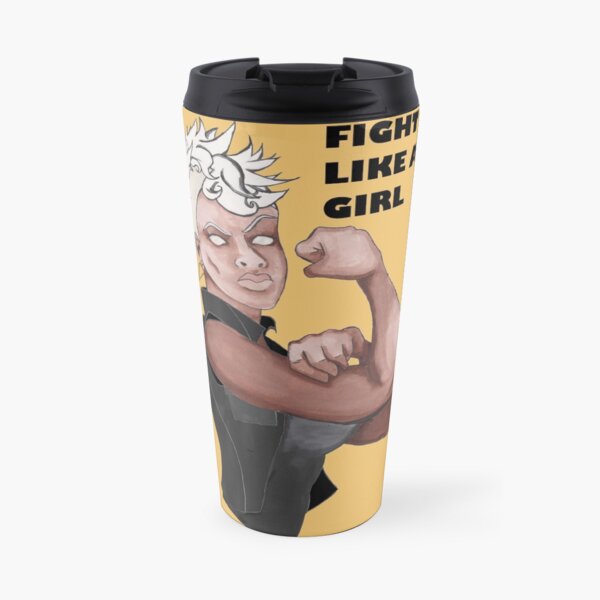 Fight Like a Girl (Words) Travel Mug