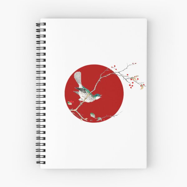 Item preview, Japanese Flag - Brown-eared Bulbul and Dioecious Holly designed and sold by weavernap.