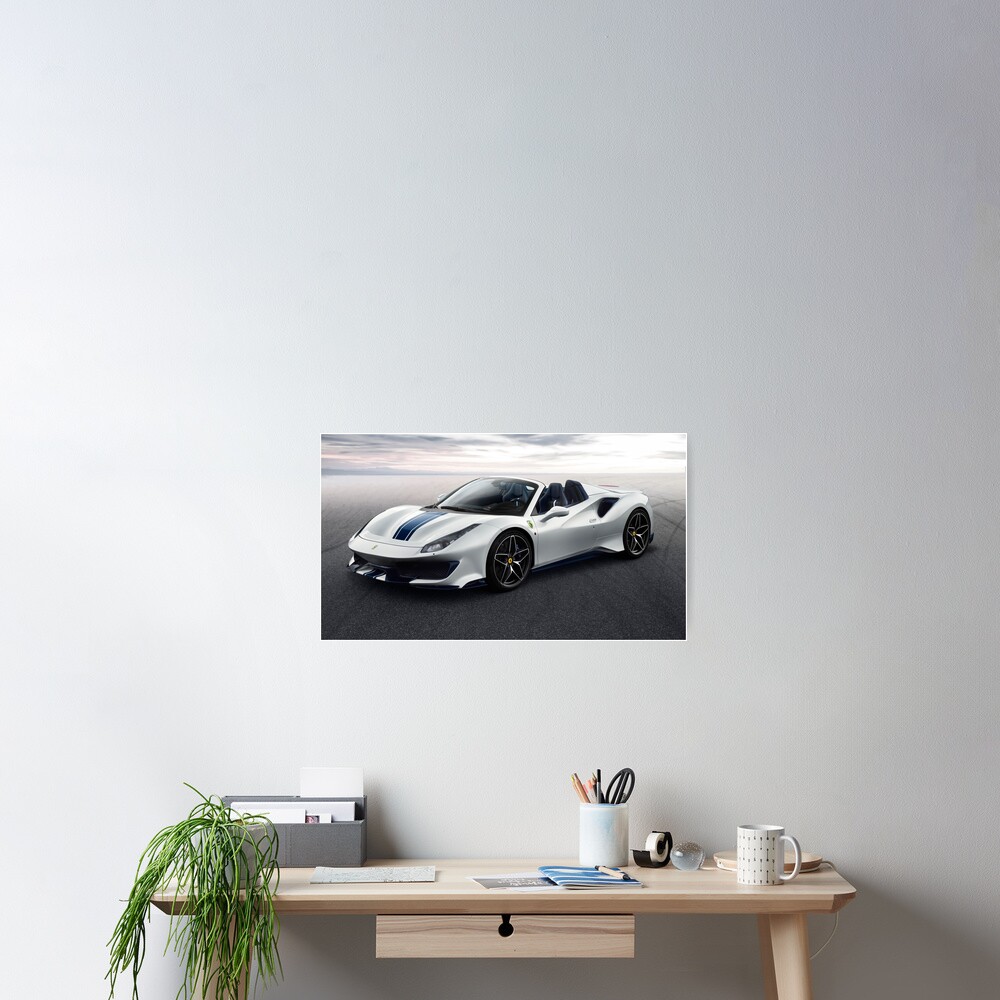 Ferrari 488 Pista Spider Poster