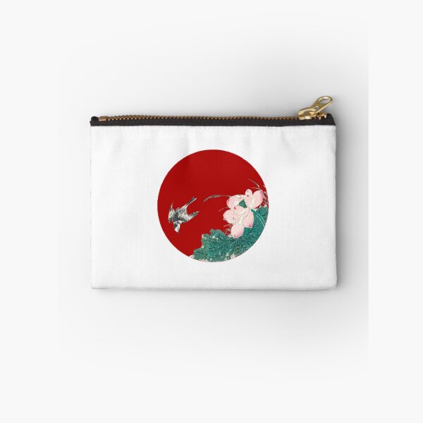 Item preview, Japanese Flag - Japanese Pied Wagtail and Red Lotus designed and sold by weavernap.