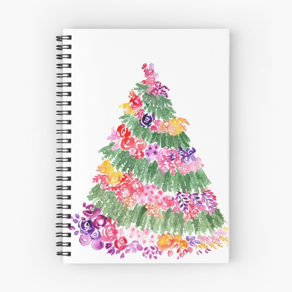 Item preview, Floral Christmas tree in white designed and sold by blursbyai.