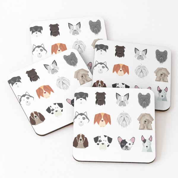 Item preview, dog faces designed and sold by Georgiewombat.