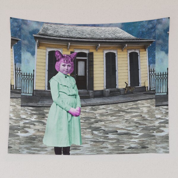 Item preview, Cheshire Cat in the French Quarter designed and sold by Loveday Funck.