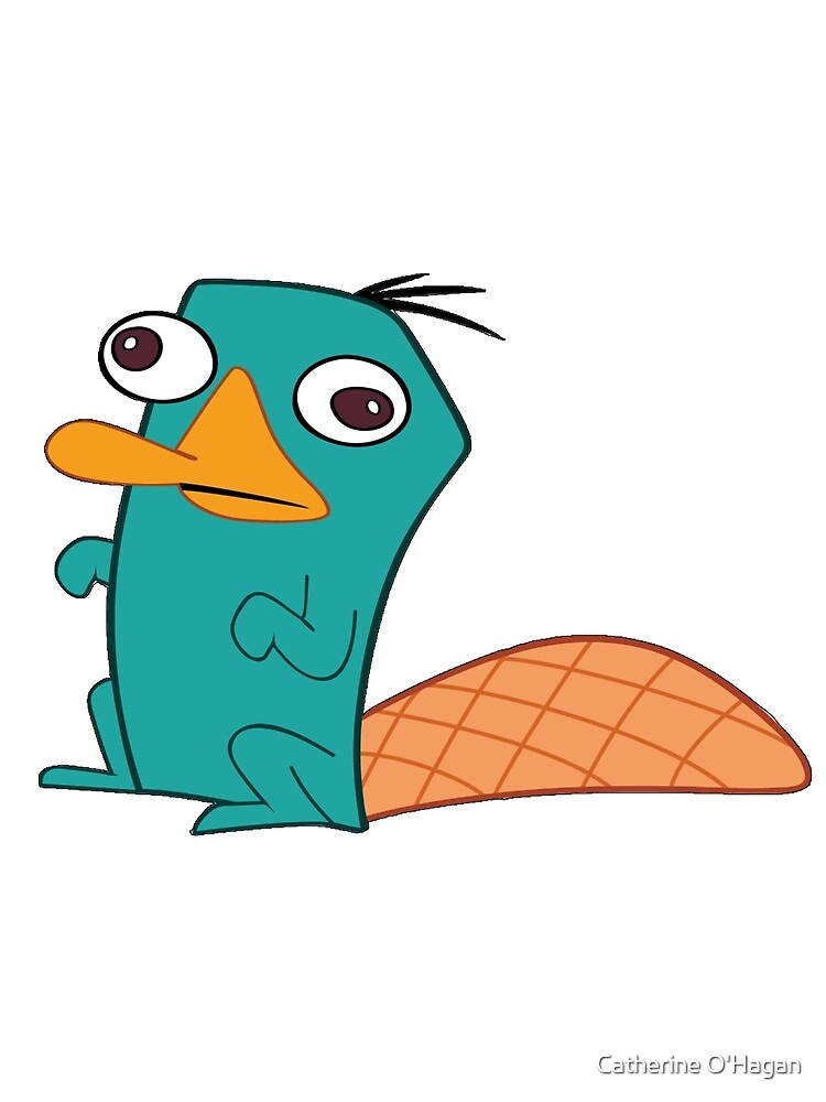 Perry Das Schnabeltier Grusskarte Von Catherineohagan Redbubble