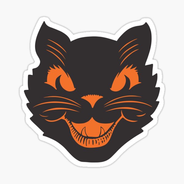Item preview, Vintage Halloween Black Cat designed and sold by moon brain.
