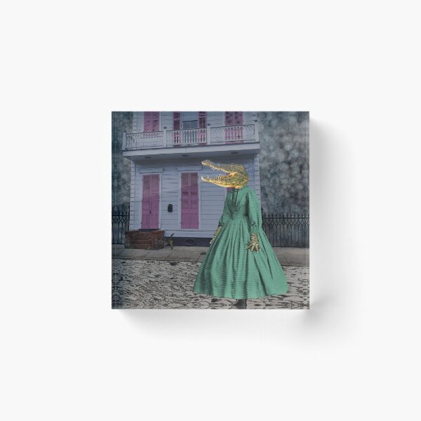 Item preview, Gator Girl in the French Quarter designed and sold by Loveday Funck.
