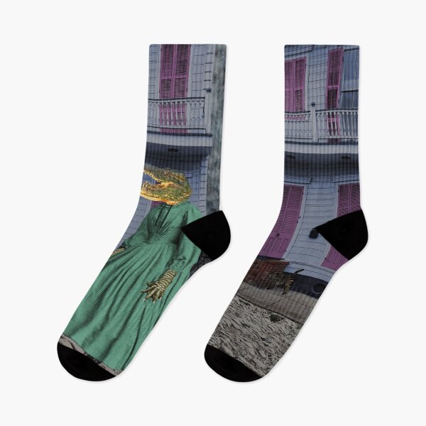 Item preview, Gator Girl in the French Quarter designed and sold by Loveday Funck.
