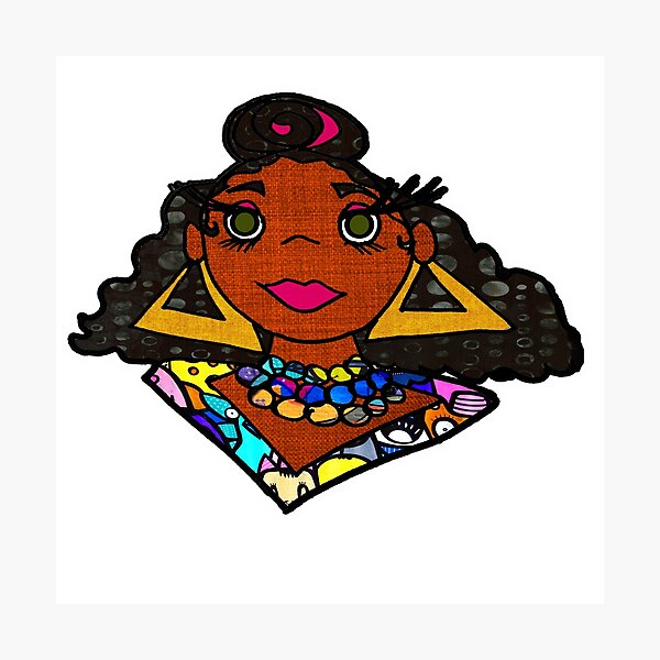 Item preview, Retro Girl Graffiti Design designed and sold by artbyomega.