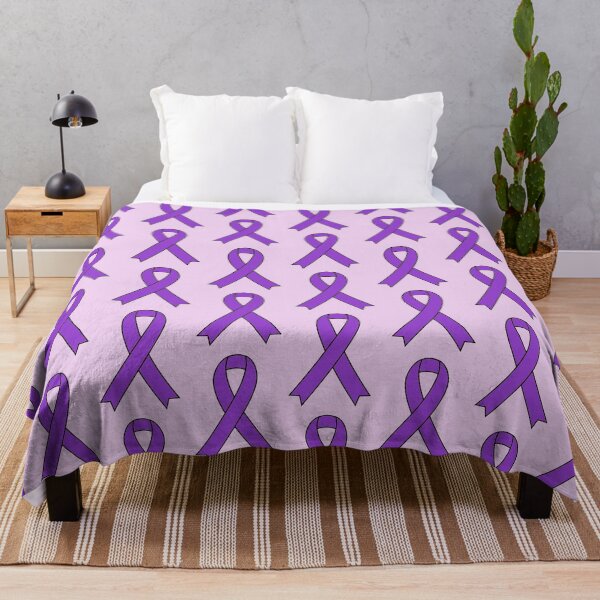 Aperçu de l'œuvre Ruban violet contre le cancer du pancréas créée et vendue par anneweidner10.