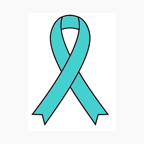 Item preview, Teal Ovarian Cancer Ribbon designed and sold by anneweidner10.