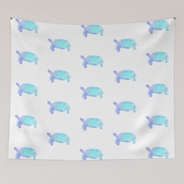 Item preview, Sulcata Tortoise Silhouette (watercolor canvas) designed and sold by misimichu.