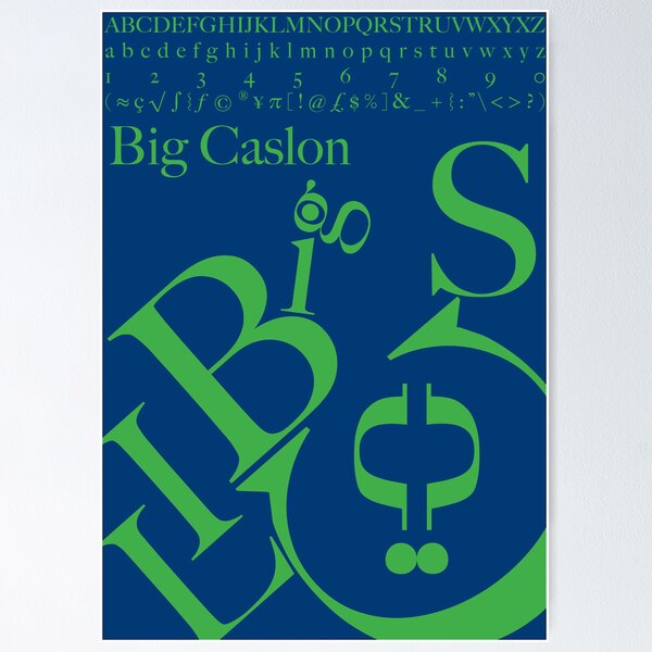 Artikelvorschau, Big Caslon entworfen und verkauft von maxbrown33.