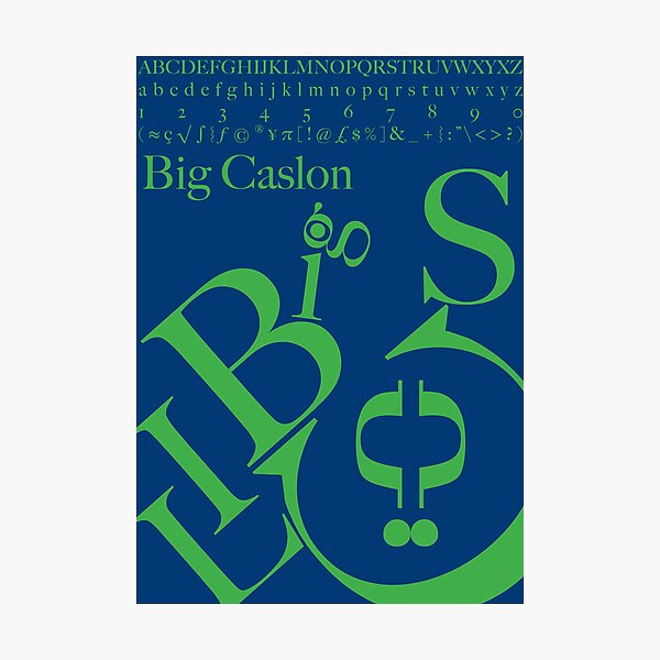 Item preview, Big Caslon designed and sold by maxbrown33.