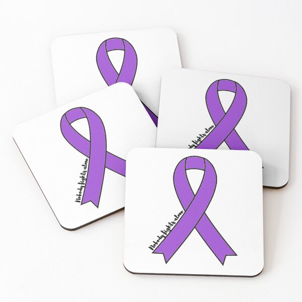 Aperçu de l'œuvre Ruban violet contre le cancer du pancréas créée et vendue par anneweidner10.