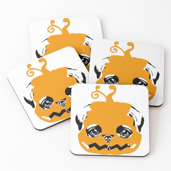 Item preview, Halloween pug dog with pumpkin head designed and sold by HotVector.