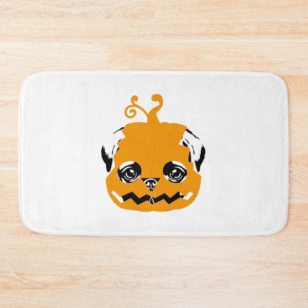 Item preview, Halloween pug dog with pumpkin head designed and sold by HotVector.