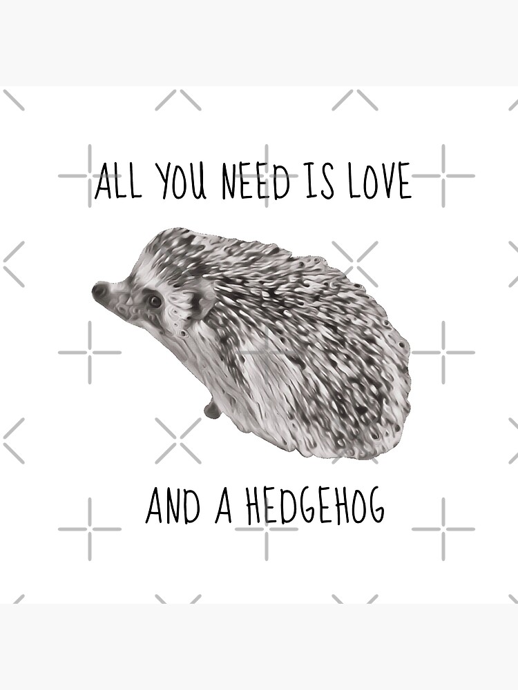 Hedgehog Quote Tote Bag By Annexart Redbubble
