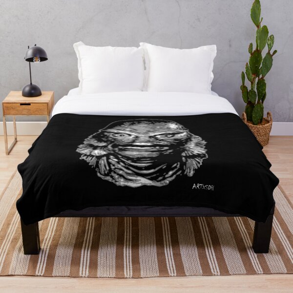 Item preview, The Creature from the Black Lagoon (Black + White) designed and sold by artxsdh.