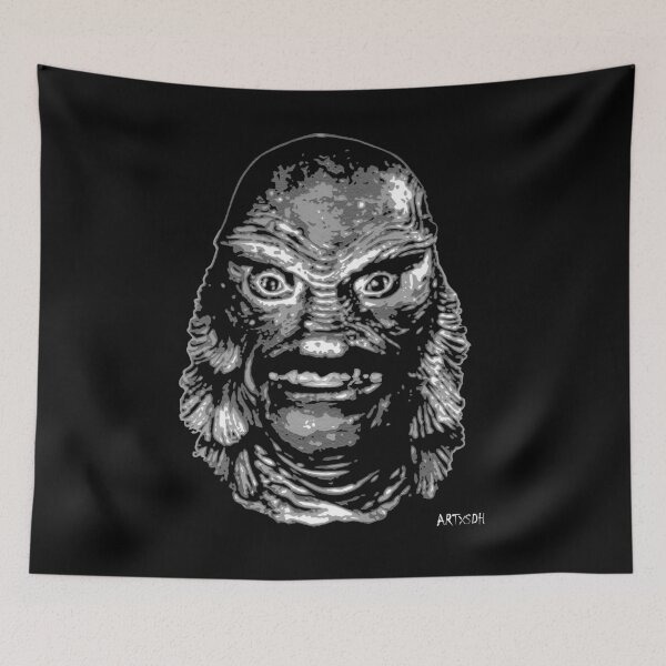 Item preview, The Creature from the Black Lagoon (Black + White) designed and sold by artxsdh.
