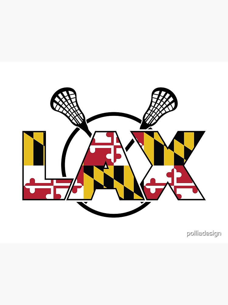 Lax So Hard Youth Maryland Flag Lacrosse Short Sleeve T-Shirt, Boys', YXL, White