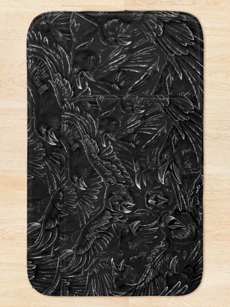 Thumbnail 5 of 6, Bath Mat, Raven Rage designed and sold by 7115.