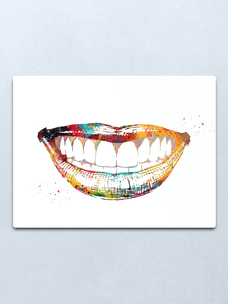 Alternate view of Smile Metal Print