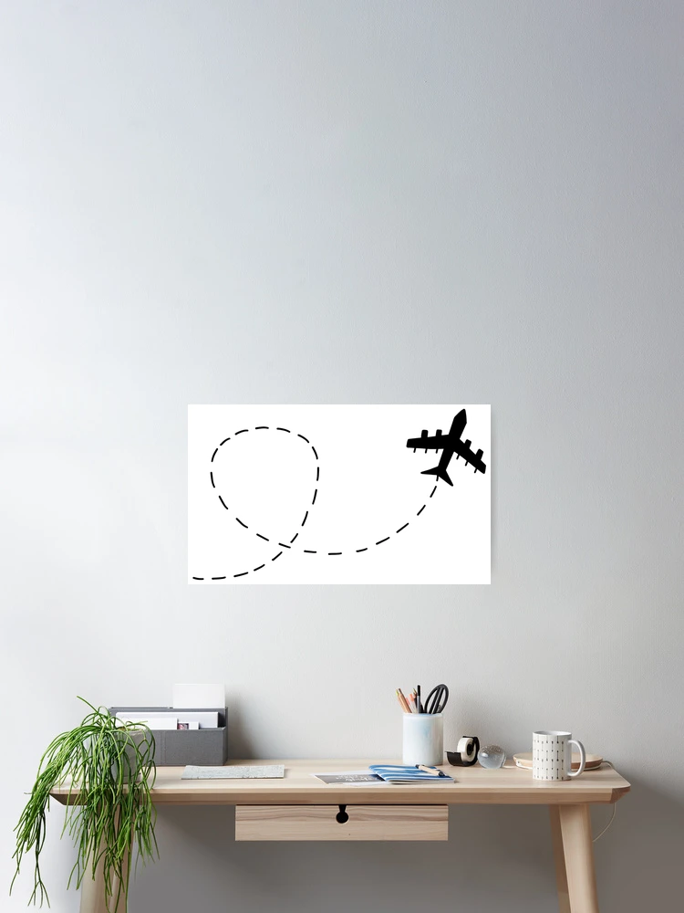 Thumbnail 2 of 3, Poster, Airplane Streak Sticker designed and sold by RipDesigns.