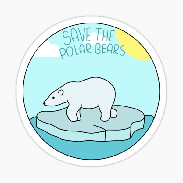 Save The Polar Bears Stickers | Redbubble