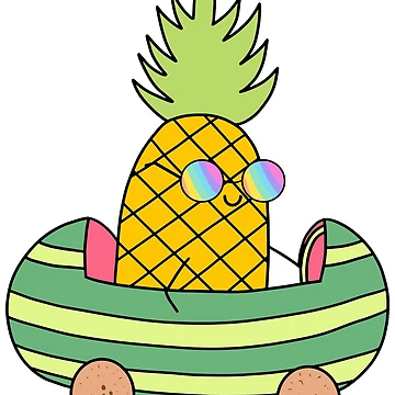 Artwork thumbnail, Pineapple Driving Sticker by RipDesigns