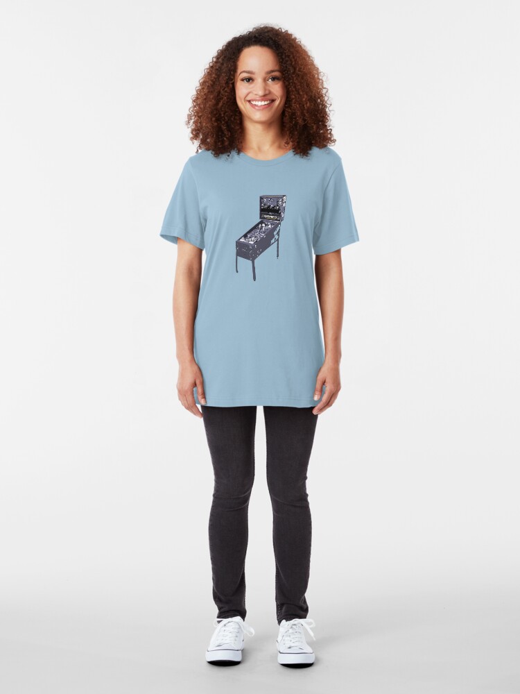 Alternate view of Pinball Gomes! Slim Fit T-Shirt