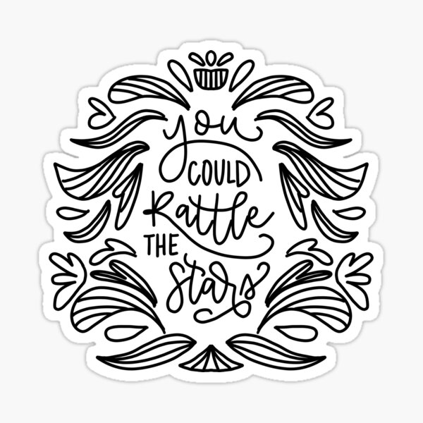 Throne of Glass- Rattle the Stars Sticker