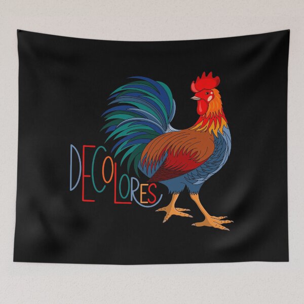Item preview, DeColores Cursillo Rooster On Black designed and sold by Gsallicat.