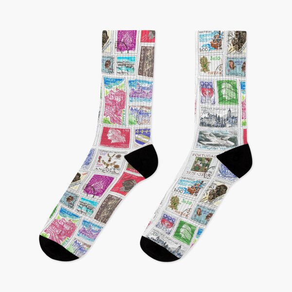 Item preview, Stamp Collection - pen and watercolour drawing / painting - travelling collection designed and sold by mari95santos.