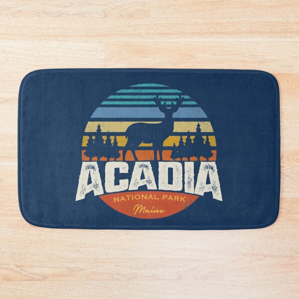 Item preview, Acadia National Park Maine - Vintage Mountain Moose Deer Graphic Outdoor Apparel  designed and sold by Si Li.