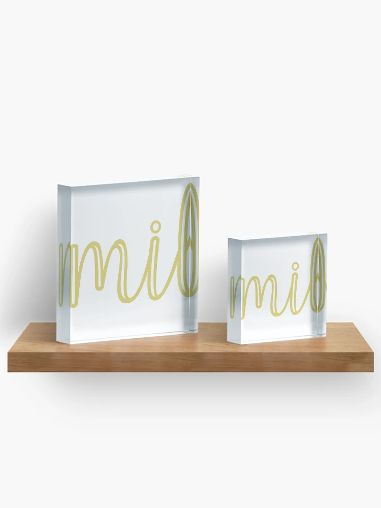Thumbnail 3 of 5, Acrylic Block, Smile Sticker designed and sold by RipDesigns.