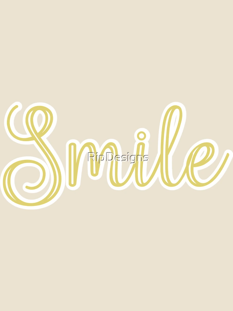 Thumbnail 4 of 4, Relaxed T-Shirt, Smile Sticker designed and sold by RipDesigns.