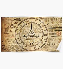 Bill Cipher Wheel Poster