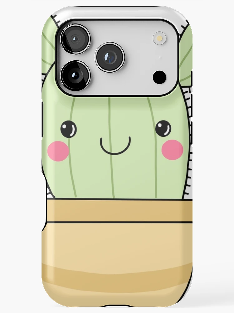 Thumbnail 1 of 4, iPhone Case, Cute Smiling Cactus designed and sold by RipDesigns.