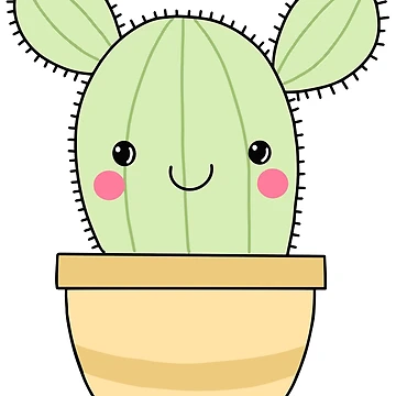 Artwork thumbnail, Cute Smiling Cactus by RipDesigns